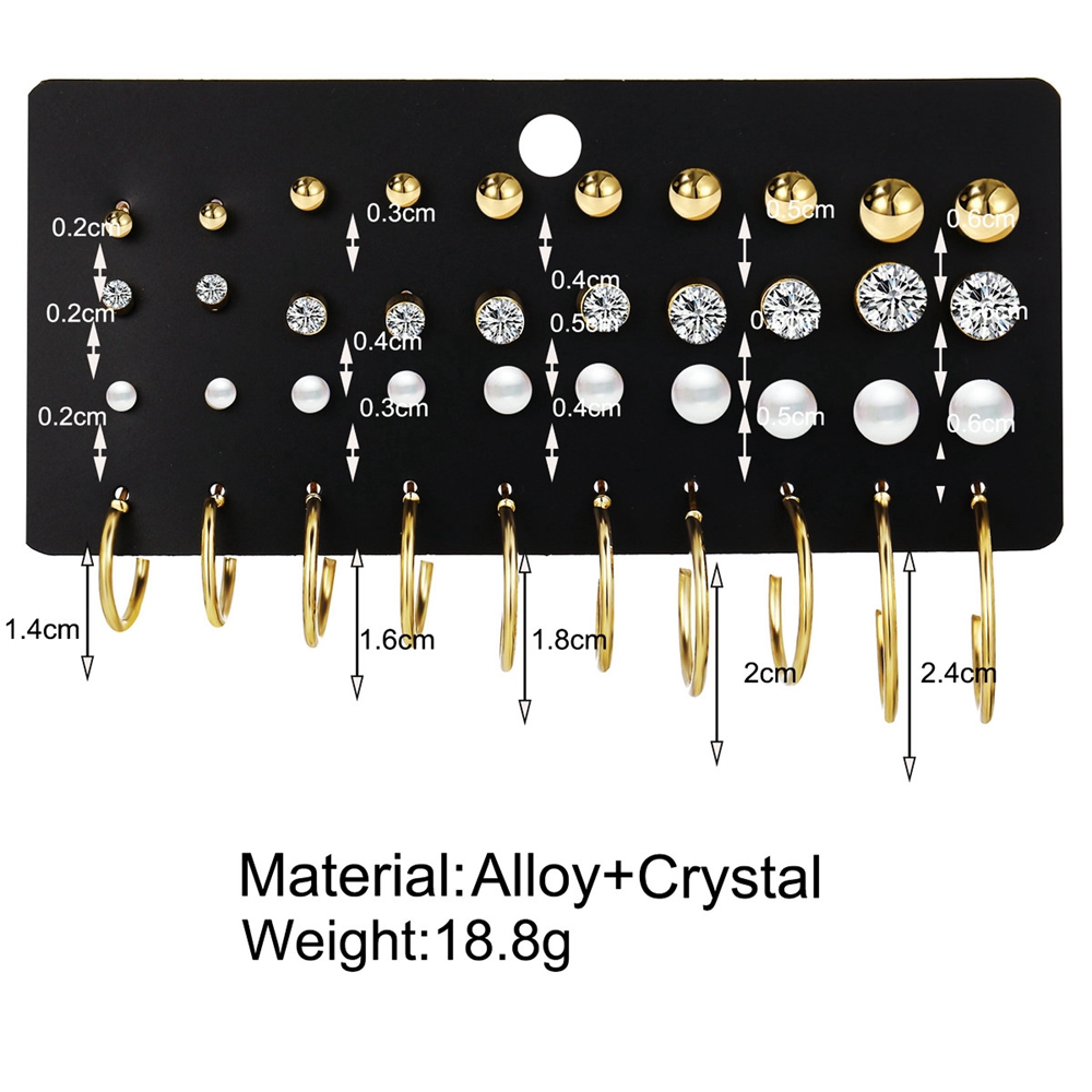 Bộ Khuyên Tai Kiểu Dáng Tối Giản Cho Nữ