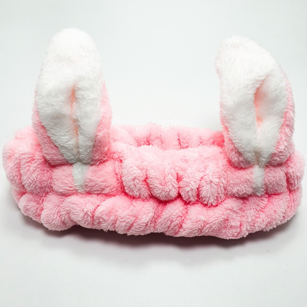 Băng đô rửa mặt, bờm tai thỏ rửa mặt 3D mẫu mới (ảnh thật shop tự chụp)