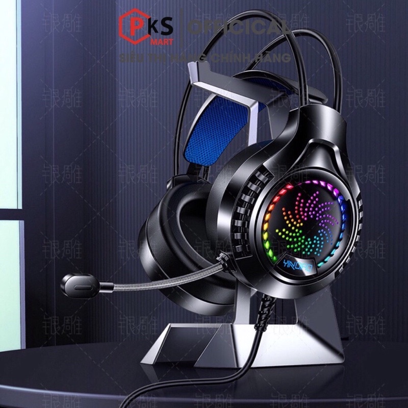 Tai Nghe Chụp Tai Gaming YINOIAO Q7 Có Dây Chống Ồn Sử Dụng Cho Điện Thoại Máy Tính Laptop Có 3 Màu Đen Trắng Hồng