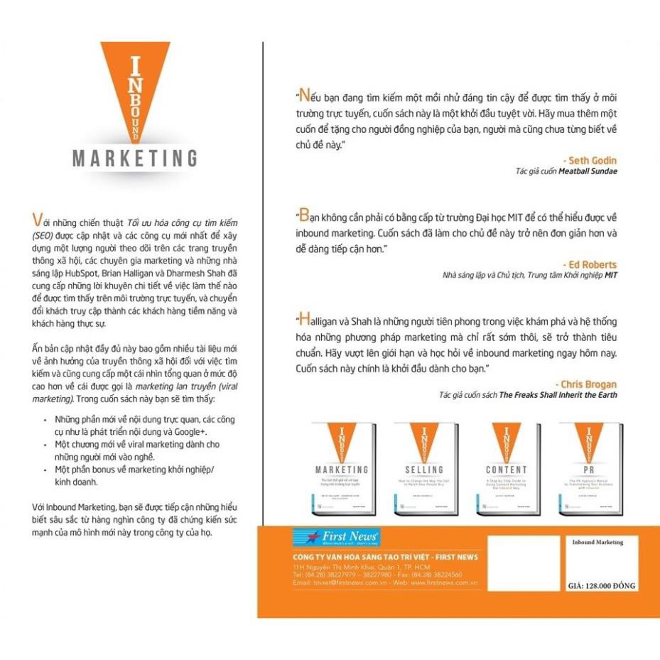 Sách - Inbound Marketing - Thu hút thế giới về với bạn trong môi trường trực tuyến - First News