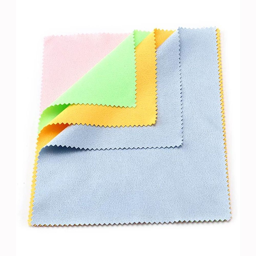 Set 5 Khăn Lau Kính / Màn Hình Máy Ảnh / Điện Thoại Bằng Vải Sợi Nhỏ Tiện Dụng