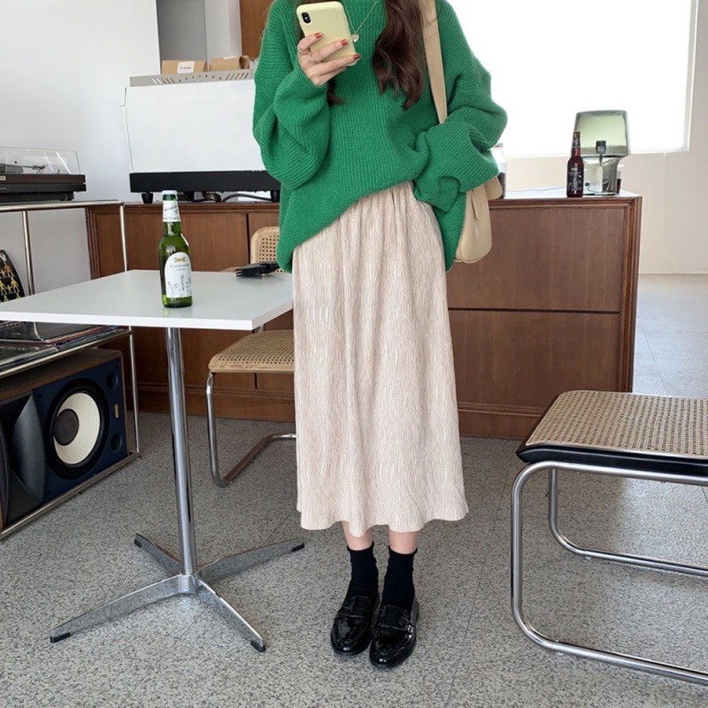 Chân váy nhung tăm trơn - hàng QC mã 1546 | BigBuy360 - bigbuy360.vn