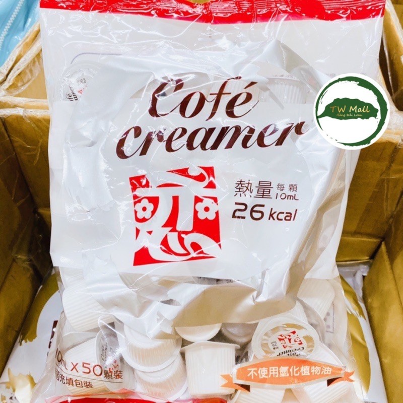 Sữa kem Cofé Creamer Creation Food Đài Loan 10ml x 50- Tw Mall