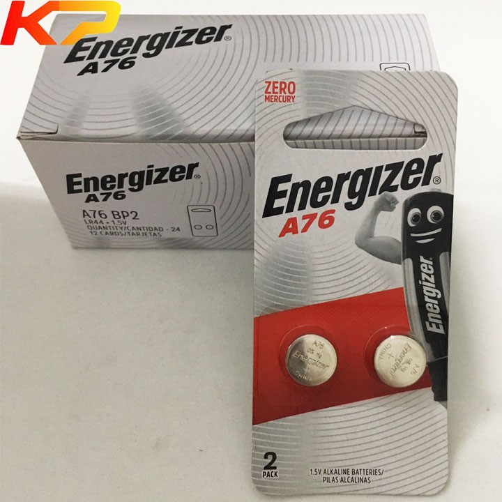 Bộ 2 pin LR44 energizer, pin AG13, pin A76