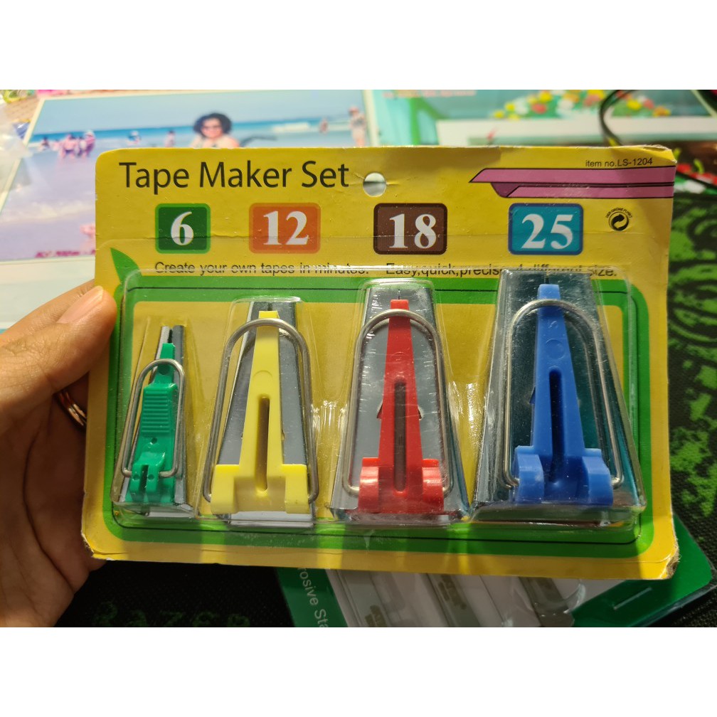 SET 4 cữ ủi tạo nếp dây may viền trong may mặc [ Bán cả bộ hoặc mua lẻ ]