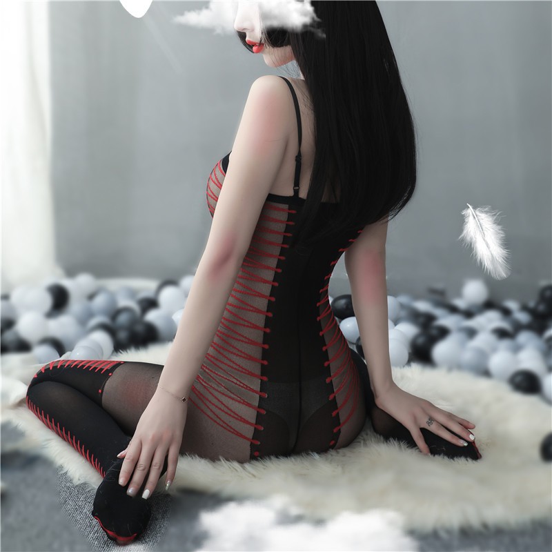 No. 28 65 💕CHE TÊN💕 Bộ Đồ Ngủ Sexy Liền Thân Vải Mịn , Cosplay Xuyên Thấu Gợi Cảm Hở Đáy Quyến Rũ Bodystocking BCS21 | BigBuy360 - bigbuy360.vn