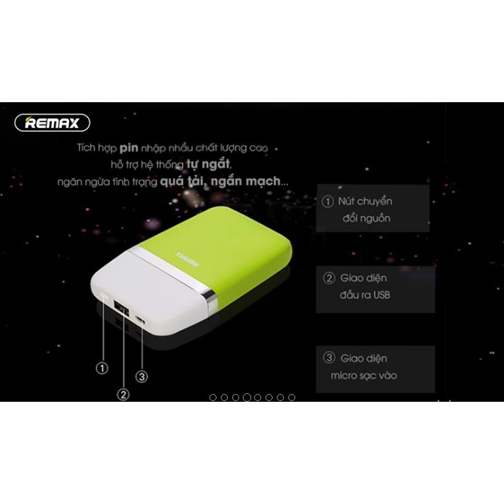 Sạc Dự Phòng 6000mAh Aroma RPP-16 REMAX - Hàng chính hãng