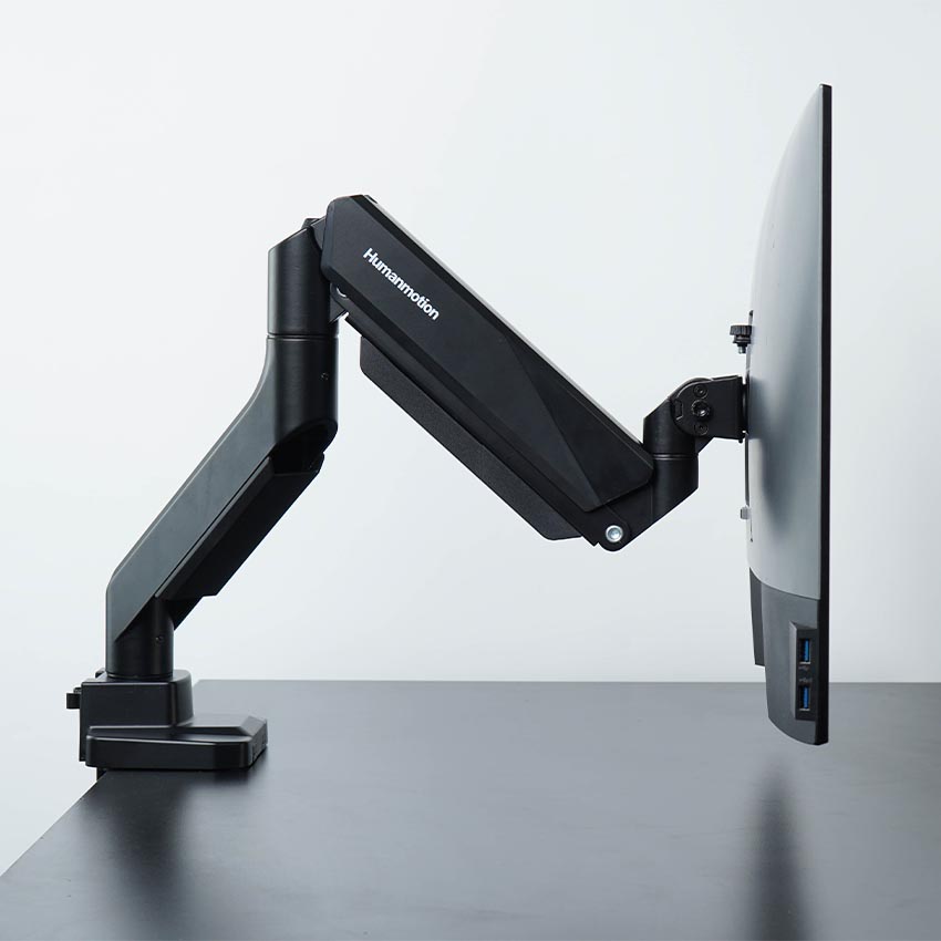 Giá treo màn hình máy tính Human Motion T9-1B Pro tải trọng 15kg, hợp với màn 17 - 35 inch, xoay nhiều góc - ERGOHOME