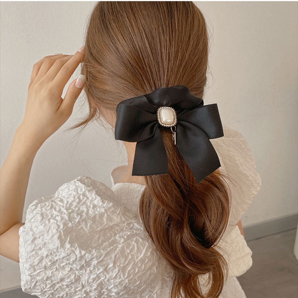 Dây buộc tóc ruy băng nơ nhiều màu tùy chọn phong cách hàn quốc cổ điển cho nữ