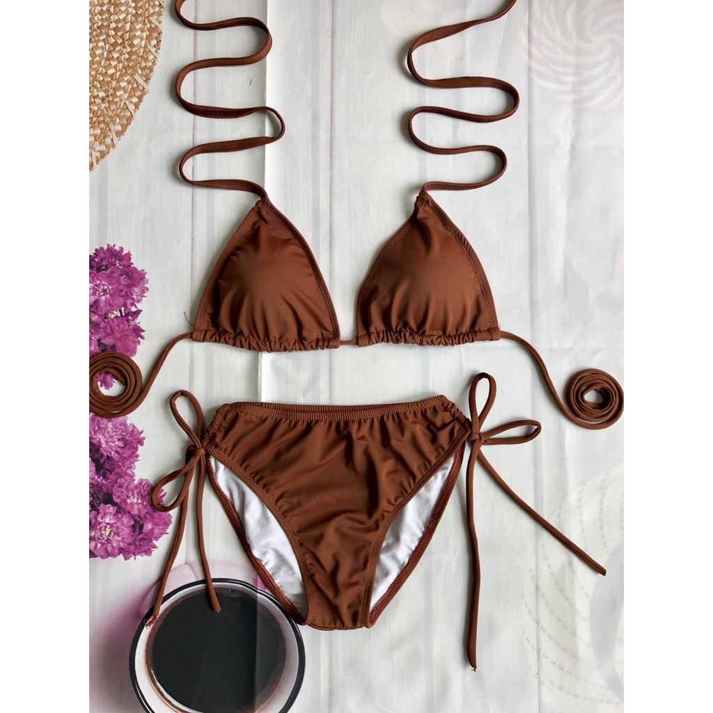 Bikini bộ bơi đi biển hai mảnh tam giác sexy (8 màu) EVA TGQDR | BigBuy360 - bigbuy360.vn