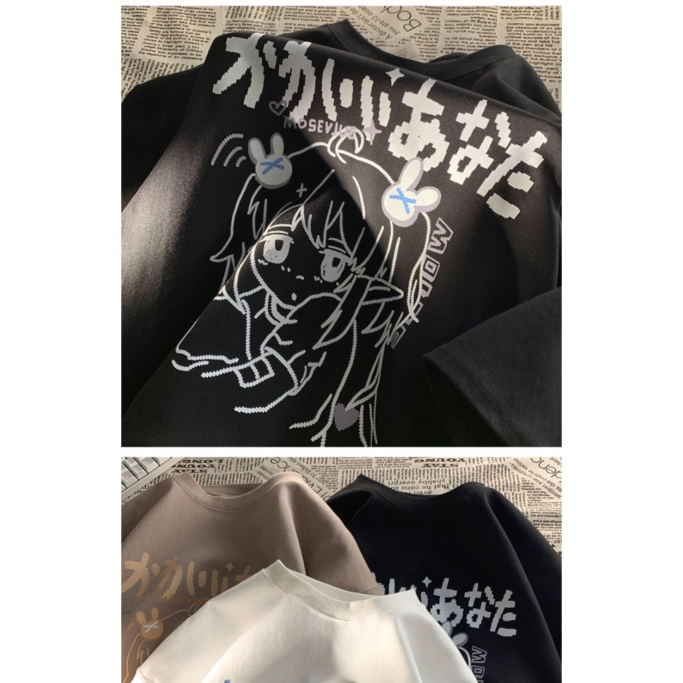 Áo Thun Tay Ngắn Dáng Rộng Phong Cách Hip Hop Thời Trang Mùa Hè Cho Nam Và Nữ