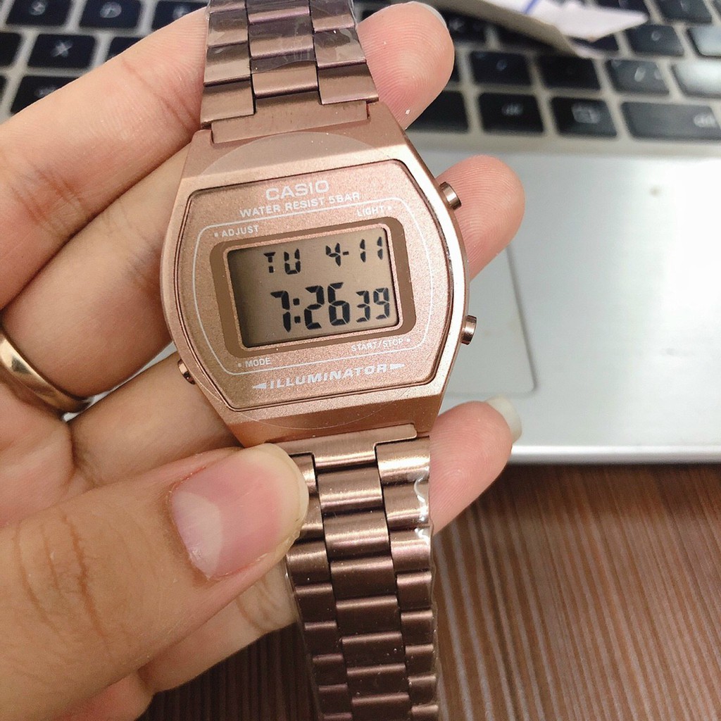 Đồng hồ nữ Casio B640 Rose Gold Fullbox