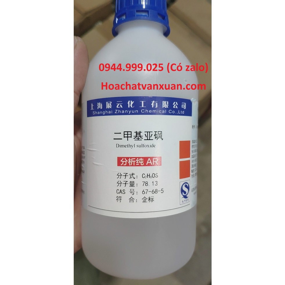 Hoá chất Dimethyl sulfoxide DMSO CAS 67-68-5 C2H6SO chai 500ml