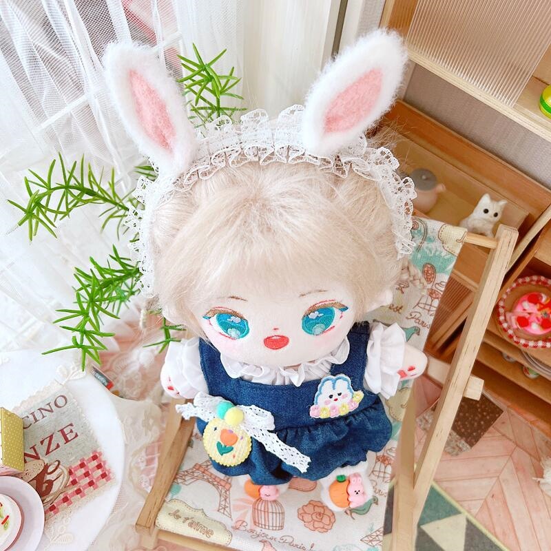 Set Quần Áo 20cm Họa Tiết Thỏ Hoạt Hình Dễ Thương Cho Búp Bê