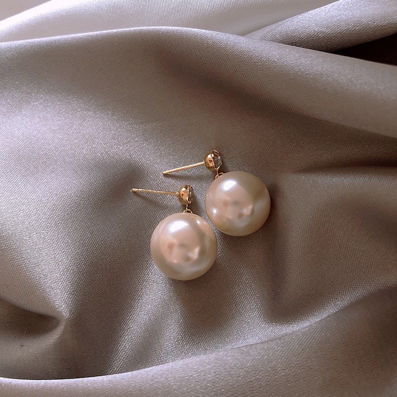 bông tai hạt châu , khuyên tai châu cá tính