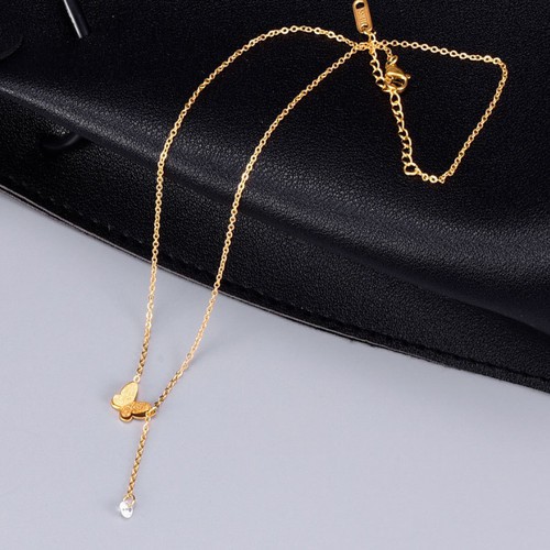 Dây Chuyền Bướm Cát Titan Ko Đen TT 3134