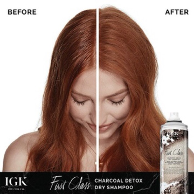 Dầu gội khô IGK First Class Charcoal Detox Dry Shampo