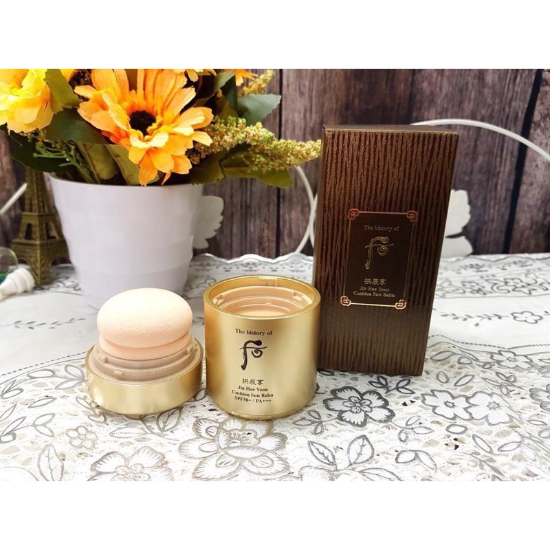 Cushion chống nắng Whoo  Jin Hae Yoon  Sun Balm SPF50+ PA+++ 13g ᴘʜᴀɴᴅɪᴇᴍᴍʏ997 Ⓡ