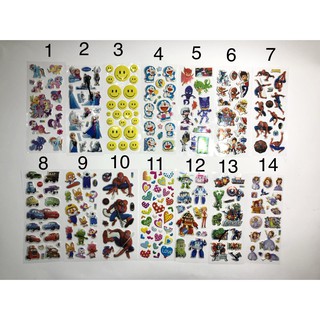 Combo 3 bộ Sticker dán Paw Patrol Spiderman, Elsa, Robocar Poli...(chọn mẫu ngẫu nhiên)