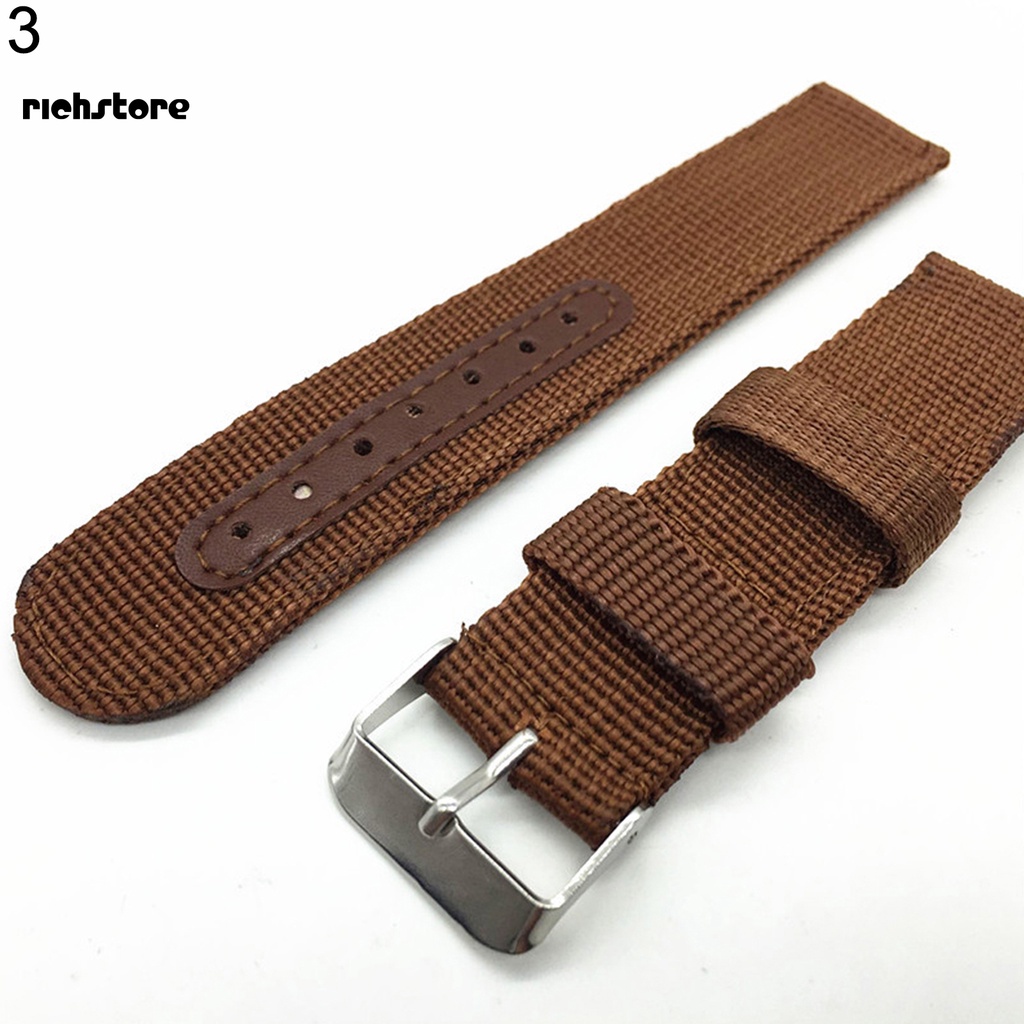 Dây đeo đồng hồ bằng nylon 18mm / 20mm / 22mm / 24mm phong cách quân đội năng động cho nam