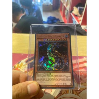 [ Dưa Hấu Yugioh ] Lá bài thẻ bài Rainbow Dark Dragon - Ultra Rare - Tặng bọc bài nhựa bảo quản