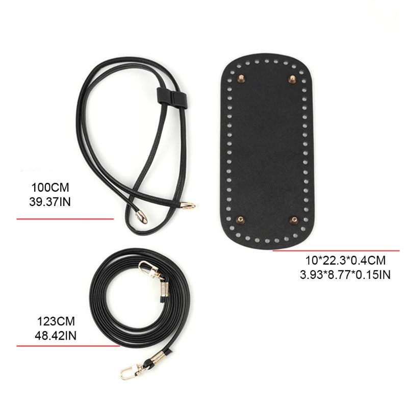 Set 3 Dây Đeo Túi Xách Bằng Da PU DIY Tiện Dụng