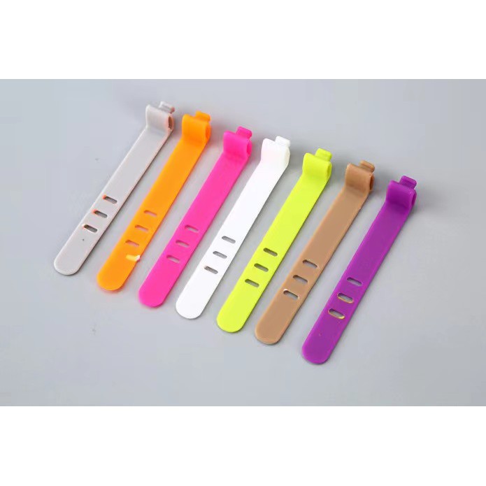 Bộ 10 Kẹp Silicone Quấn Dây Cáp / Tai Nghe