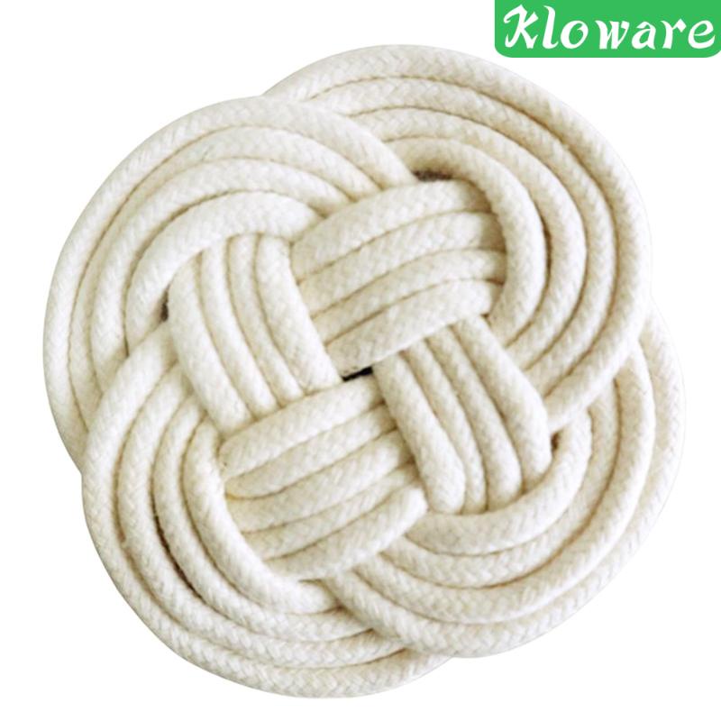 Tấm Lót Bàn Ăn Bằng Dây Cotton Bện Cách Nhiệt Tiện Dụng Cho Nông Trại