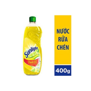 Nước rửa chén Sunlight Chanh mới sạch nhanh xả bọt nhanh chai 400g
