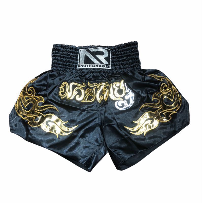 Quần Muay Thái AnotherBoxer cao cấp SVT-11 (Màu đen)