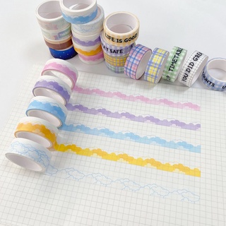 Washi Tape Cuộn Băng Keo Washi In Chữ Thank You Trang Trí Sổ Tay Diy