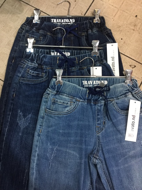 Quần jeans lưng thun