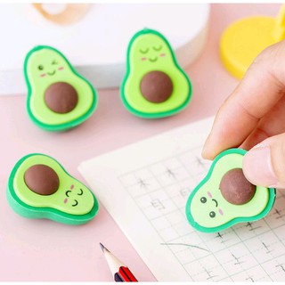 Gôm tẩy bút chì hình trái bơ xanh siêu đáng yêu