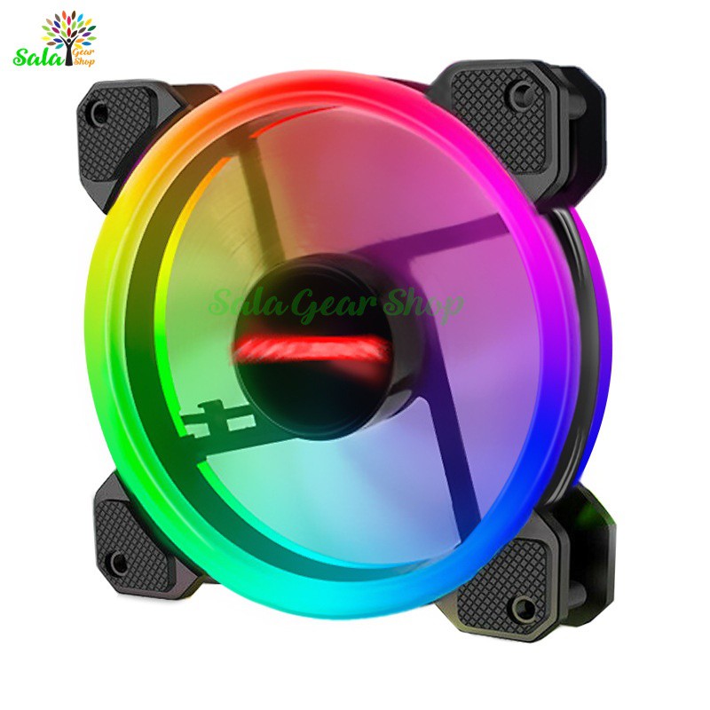 Quạt tản nhiệt Coolmoon V2 RGB,Đồng bộ hub Coolmoon