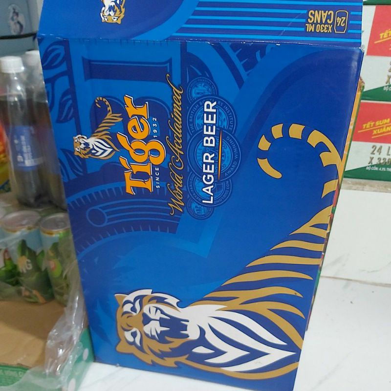 Thùng bia Tiger 24 lon cao 330ml