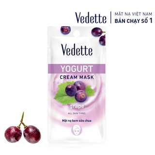 Mặt nạ kem sữa chua vedette nho 10ml
