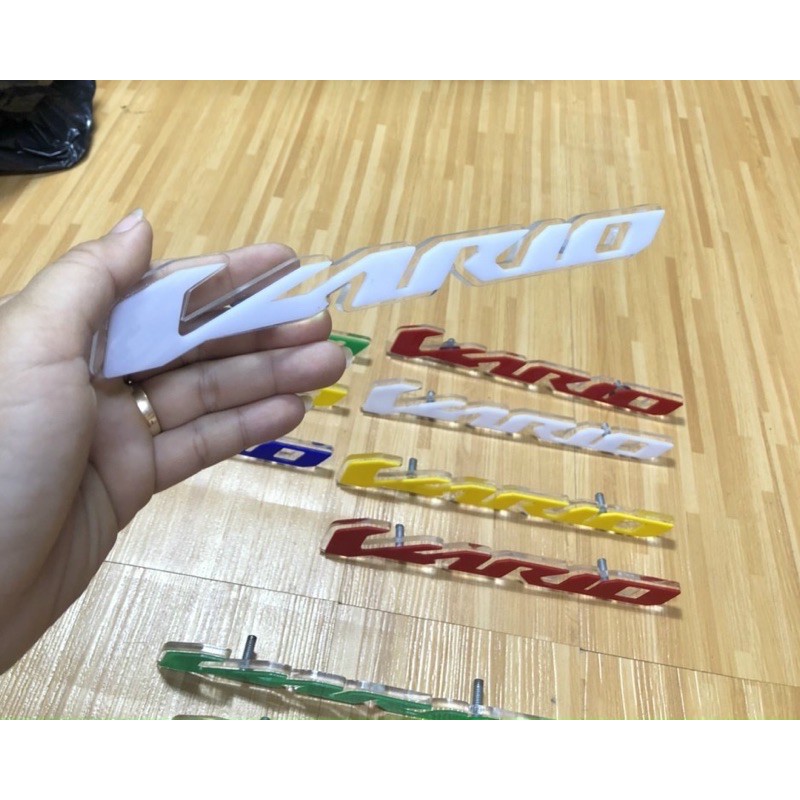 Chữ Vario 3D gắn mặt nạ