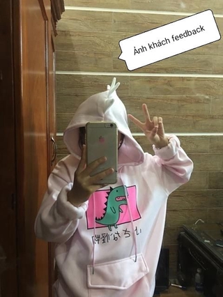 Áo Hoodie Khủng Long Chất Nhật Cute HD8