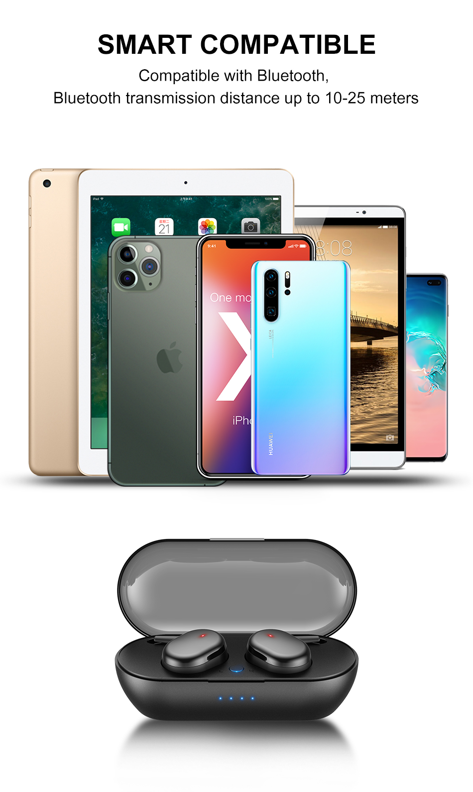 Aivk Y30 Tai nghe bluetooth không dây Chất lượng âm thanh hifi Bluetooth 5.0 tương thích với hệ điều hành Android và iOS | BigBuy360 - bigbuy360.vn