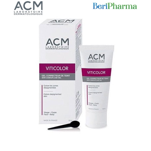 ✅[CHÍNH HÃNG] ACM Gel che khuyết điểm chàm, bạch biến Viticolor Skin Camouflage Gel 50ml