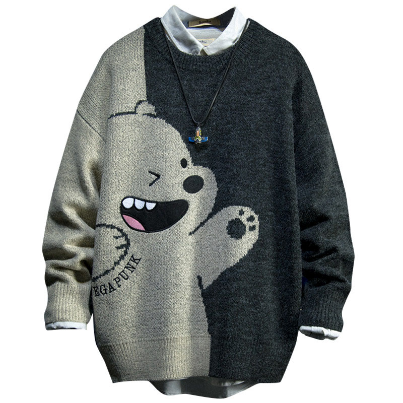 Áo Nỉ Nam Dài Tay Cổ Tròn Thời Trang Hàn