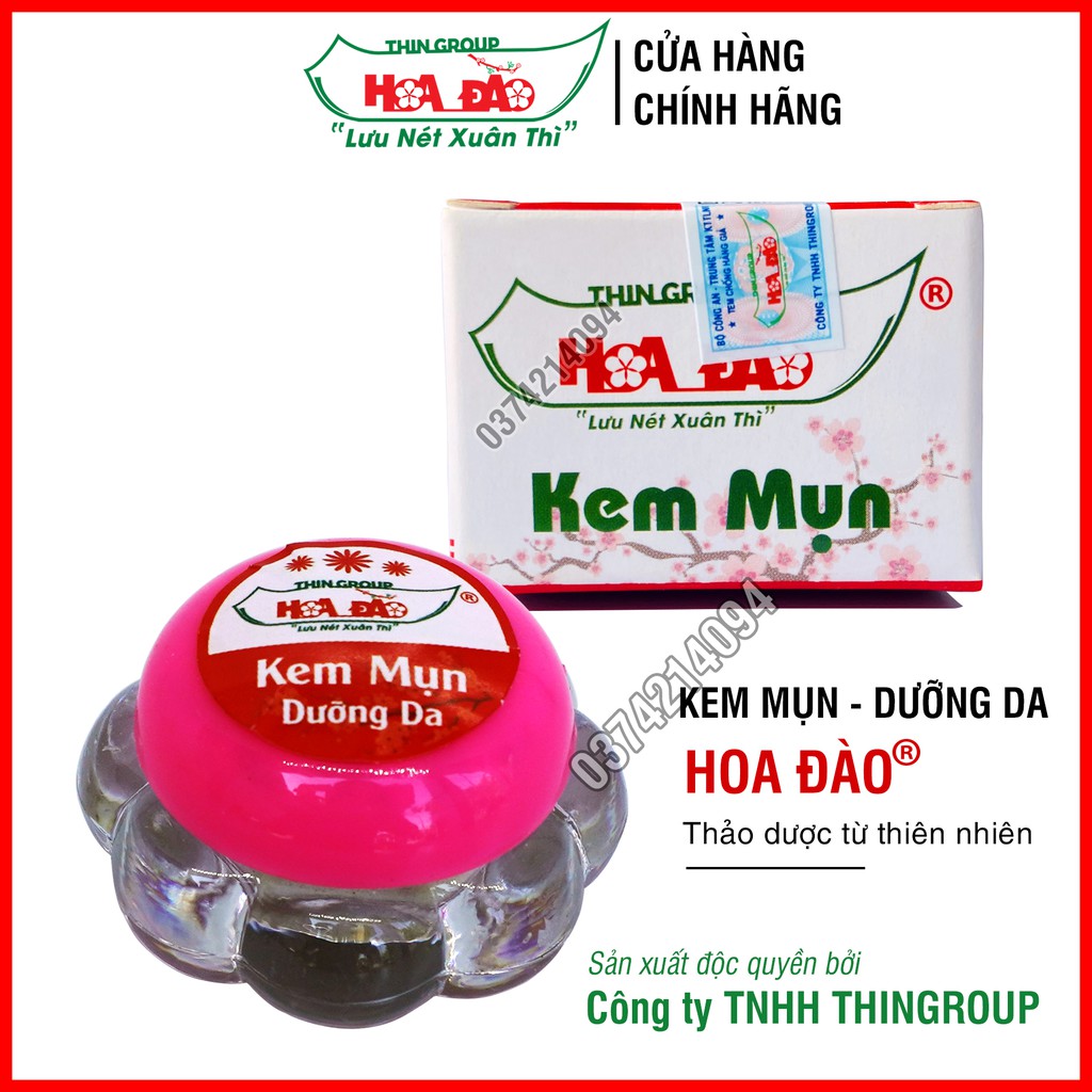 Bộ đôi giảm mụn vết thâm và dưỡng da Hoa Đào (serum và kem mụn dưỡng da Hoa Đào)