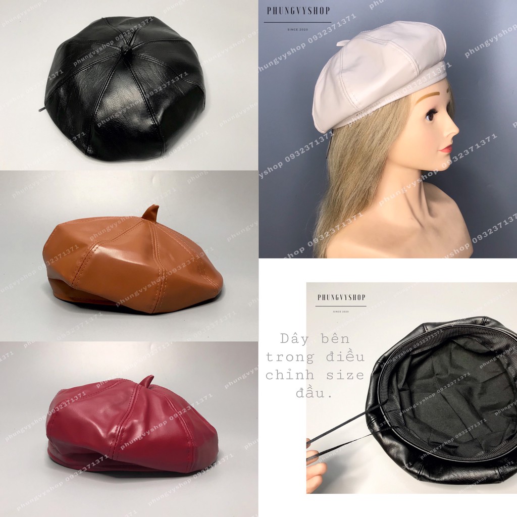 Mũ NỒI BERET BEANIE CÓ TAG SẮT- nón phong cách mùa thu đông giữ ấm