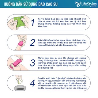 [Lifestyles]Bao cao su LifeStyles Zero cao cấp siêu mỏng 3 bao
