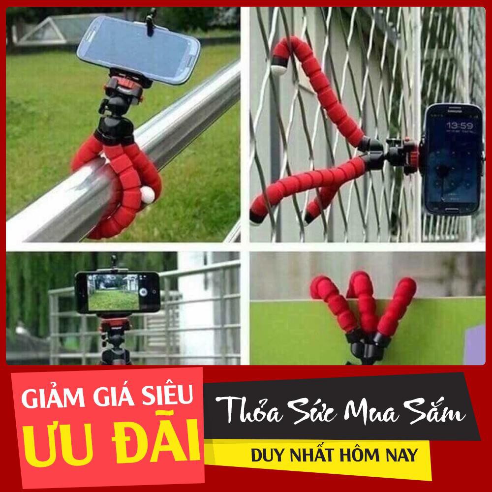 Tripod bạch tuộc mini đen đa năng cao cấp cho máy ảnh điện thoại phụ kiện thể thao