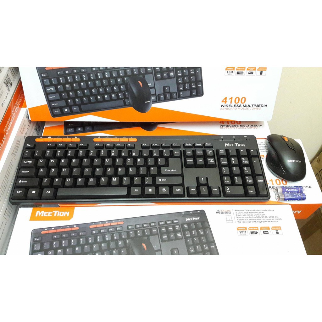 Bộ phím chuột không dây meetion MT-4100 | BigBuy360 - bigbuy360.vn