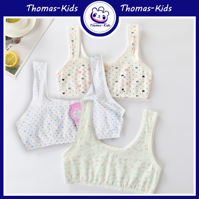 Áo Hai Dây Có Đệm Ngực Thời Trang Cho Tuổi Teen / Bé Gái 8-16 Tuổi