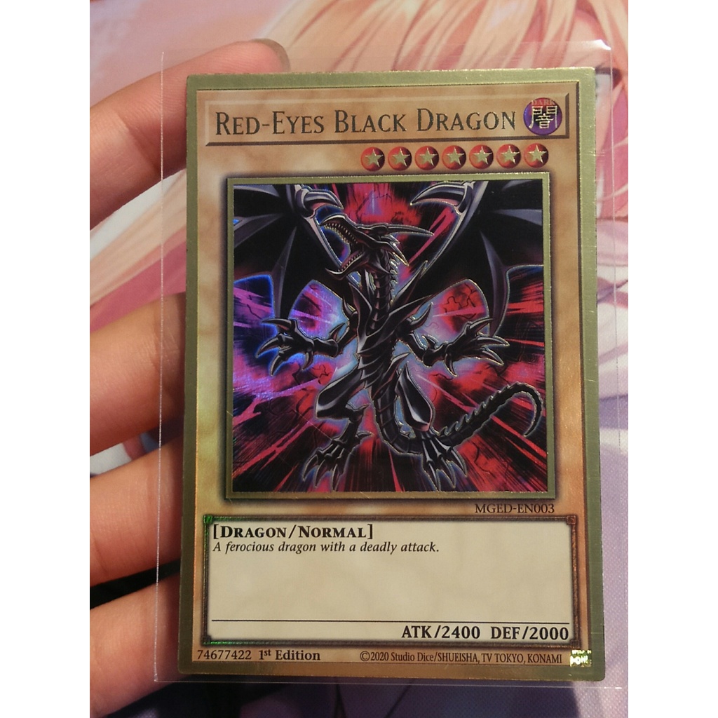 Thẻ Bài Yugioh: Red-Eyes Black Dragon MGED-EN003