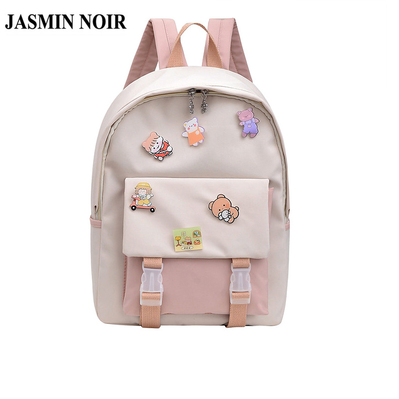 Balo JASMIN NOIR Cho Học Sinh Với Ngăn Chứa Lớn Tiện Dụng Bằng Vải Canvas