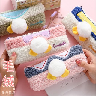 Bóp viết lông hình nơ xinh xắn